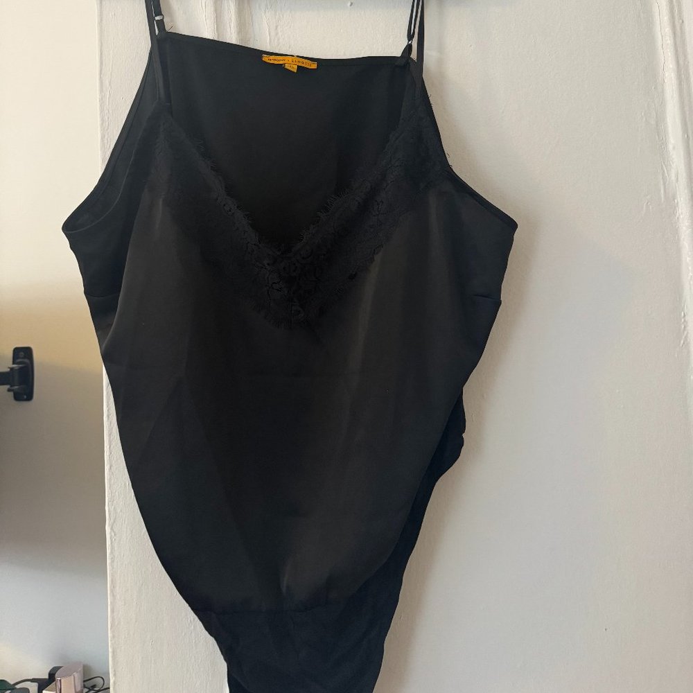 ELOQUII x Refinery 29 Plus Size Black Lace Bodysuit Tank (size 22)